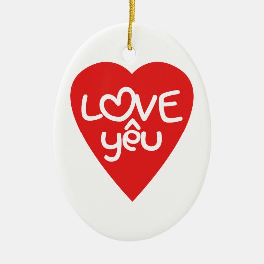 ベトナムバレンタイン♥ラブイェウ♥アジアワードプレイ セラミックオーナメント (正面)