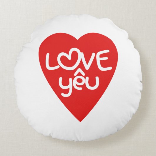 ベトナムバレンタイン♥ラブイェウ♥アジアワードプレイ ラウンドクッション (正面)