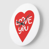 ベトナムバレンタ♥インラブイエア♥ジアンワードプレイ ラージ壁時計 (傾斜)