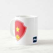 ベトナムピックボールのパワーマグ コーヒーマグカップ (正面左)