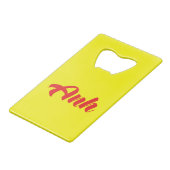 ベトナムブラザー – Anh ～ế Ting Vitệ言語 クレジットカード栓抜き (裏面アングル)