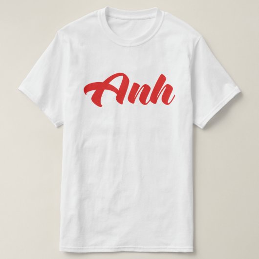 ベトナムブラザー – Anh ~ế Ting Vitệ言語 Tシャツ (デザイン正面)