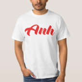ベトナムブラザー – Anh ~ế Ting Vitệ言語 Tシャツ (正面)