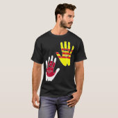 ベトナムベトキウ日本の国旗誇りを持った混載 Tシャツ (正面フル)