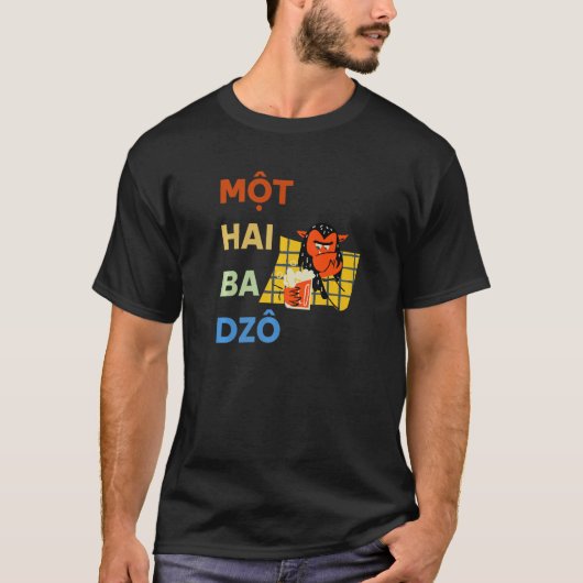 ベトナムベトナムMot Hai Ba Dzo One Two Thr Tシャツ (正面)