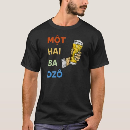 ベトナムベトナムMot Hai Ba Dzo One Two Thr Tシャツ (正面)