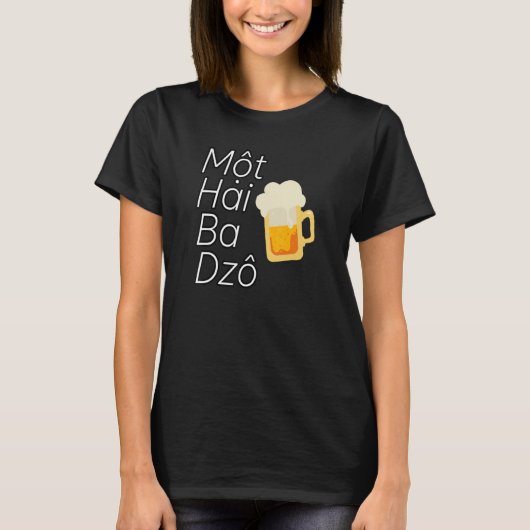 ベトナムベトナムMot Hai Ba Dzo One Two Thr Tシャツ (正面)