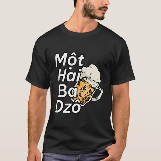 ベトナムベトナムMot Hai Ba Dzo One Two Thr Tシャツ (正面)
