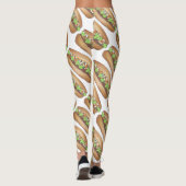 ベトナムポークバンミサンドイッチフードグルメ レギンス (裏面)