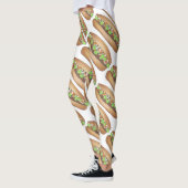 ベトナムポークバンミサンドイッチフードグルメ レギンス (左)