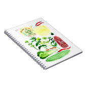 ベトナムライス転が紙レシピ水彩 ノートブック (右側)