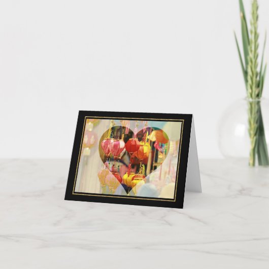 ベトナムランタンフォールドノテカード サンキューカード (正面)