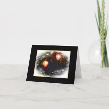 ベトナムランタンフォールドノテカード