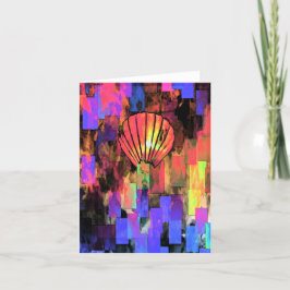 ベトナムランタン折り畳みサンキューカード サンキューカード