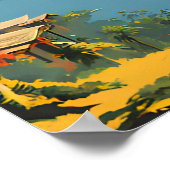 ベトナムヴィンテージ旅行ポスター ポスター (角)