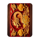 ベトナム中国のウッドドラゴン年2024 RcM マグネット (縦)