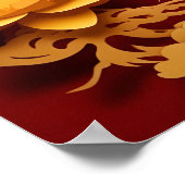 ベトナム中国のウッドドラゴン年2024 recP ポスター (角)