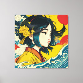 ベトナム人女性フル開花 キャンバスプリント