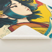 ベトナム人女性フル開花 シェルパブランケット (3/4)