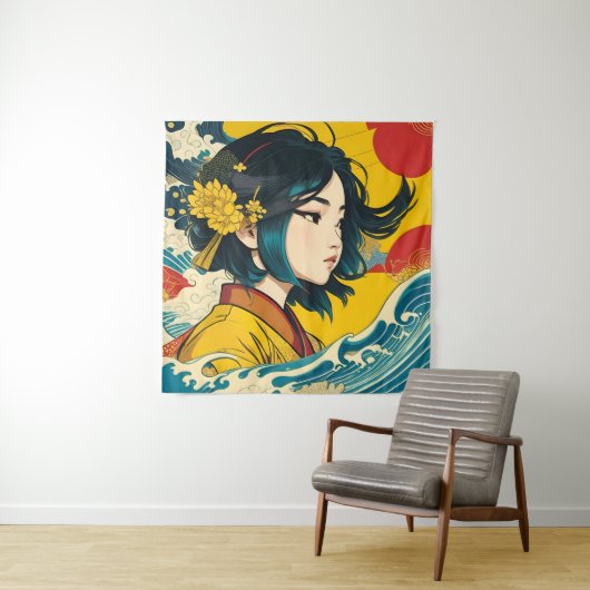 ベトナム人女性フル開花 タペストリー (インサイチュ)