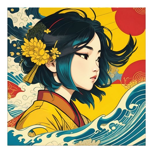 ベトナム人女性フル開花 フォトプリント            (正面)