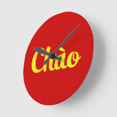 ベトナム人/タイếンệ ラウンド壁時計 (傾斜)