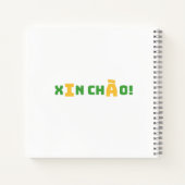 ベトナム人in Ao Daai Spiral Notebook - "Xin Chao" ノートブック (裏面)