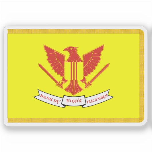 ベトナム共和国大統領国旗 シール (正面)