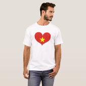 ベトナム国旗が好き Tシャツ (正面フル)