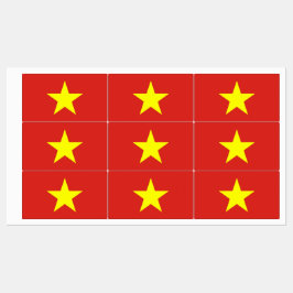 ベトナム国旗のある愛国的なラベル ラベル