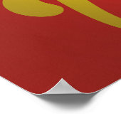 ベトナム国旗のヴィンテージ旅行ポスター ポスター (角)