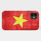 ベトナム国旗のヴィンテージ Case-Mate iPhoneケース (裏面(横))