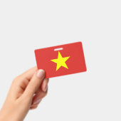 ベトナム国旗の名前バッジ バッジ (手持ち)