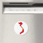 ベトナム国旗の地図 マグネット (インサイチュ (食洗機))