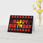 ベトナム国旗の愛国的誕生日 カード (黄色い花)