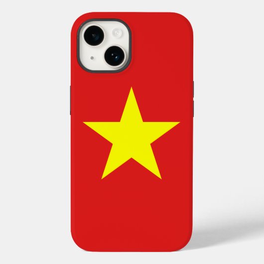 ベトナム国旗の黄色い星Iphoneケース Case-Mate iPhoneケース (裏面)