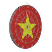 ベトナム国旗を掲げたダーツボード ダーツボード (正面左)