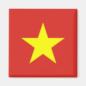 ベトナム国旗を掲げた磁石 マグネット (正面)