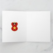 ベトナム国旗 エンジェル クリスマス オーダーメイド カード (内部)