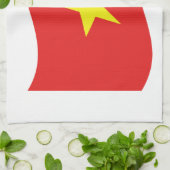 ベトナム国旗 キッチンタオル (折り畳み)