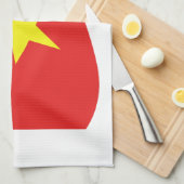 ベトナム国旗 キッチンタオル (四つ折り)