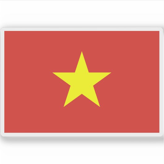 ベトナム国旗 シール (正面)