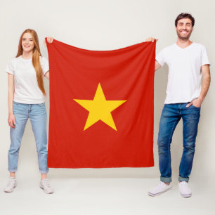 ベトナム国旗 フリースブランケット
