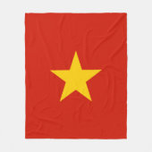 ベトナム国旗 フリースブランケット (正面)
