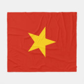 ベトナム国旗 フリースブランケット (正面(横))