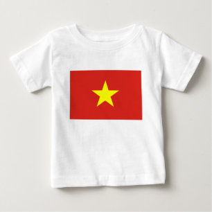 ベトナム国旗(ベトナム) ベビーTシャツ