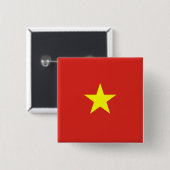 ベトナム国旗（ベトナム） 缶バッジ (正面&裏面)