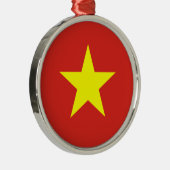 ベトナム国旗（ベトナム） （黄色い星） メタルオーナメント (右)