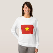 ベトナム国旗（ベトナム） Tシャツ (正面フル)