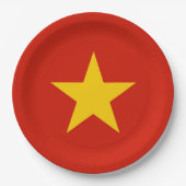 ベトナム国旗 ペーパープレート (正面)